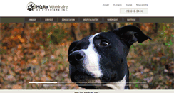 Desktop Screenshot of hopitalveterinairequebec.com